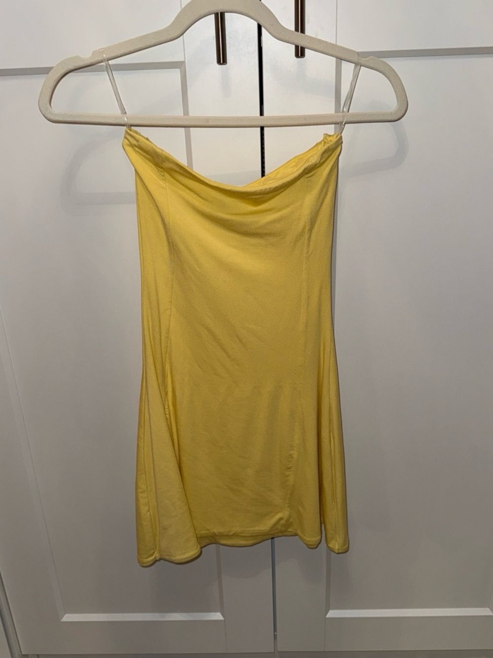 NWT Oh Polly MODAL BANDEAU MINI DRESS IN LEMON SHERBET size small